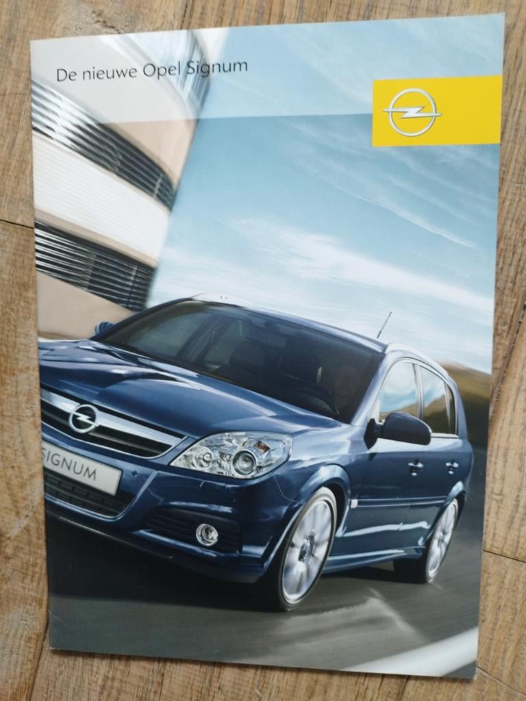 Opel Signum brochure uit 2006 - NL/MY6.5-02/06, Boeken, Auto's | Folders en Tijdschriften, Opel, Zo goed als nieuw, Opel, Ophalen of Verzenden
