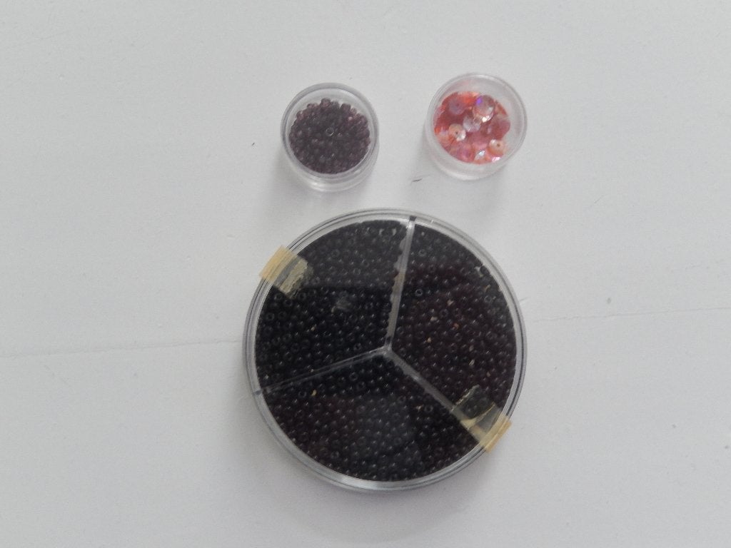 Nieuw zwarte + paars glazen kralen ketting sluiting rijgen, Ophalen of Verzenden, Nieuw, Kraal