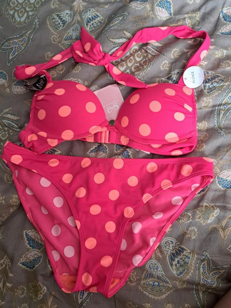 Nieuwe Hunkemöller Maximizer Bikini Polkadots, Nieuw, Ophalen of Verzenden, Roze, Bikini