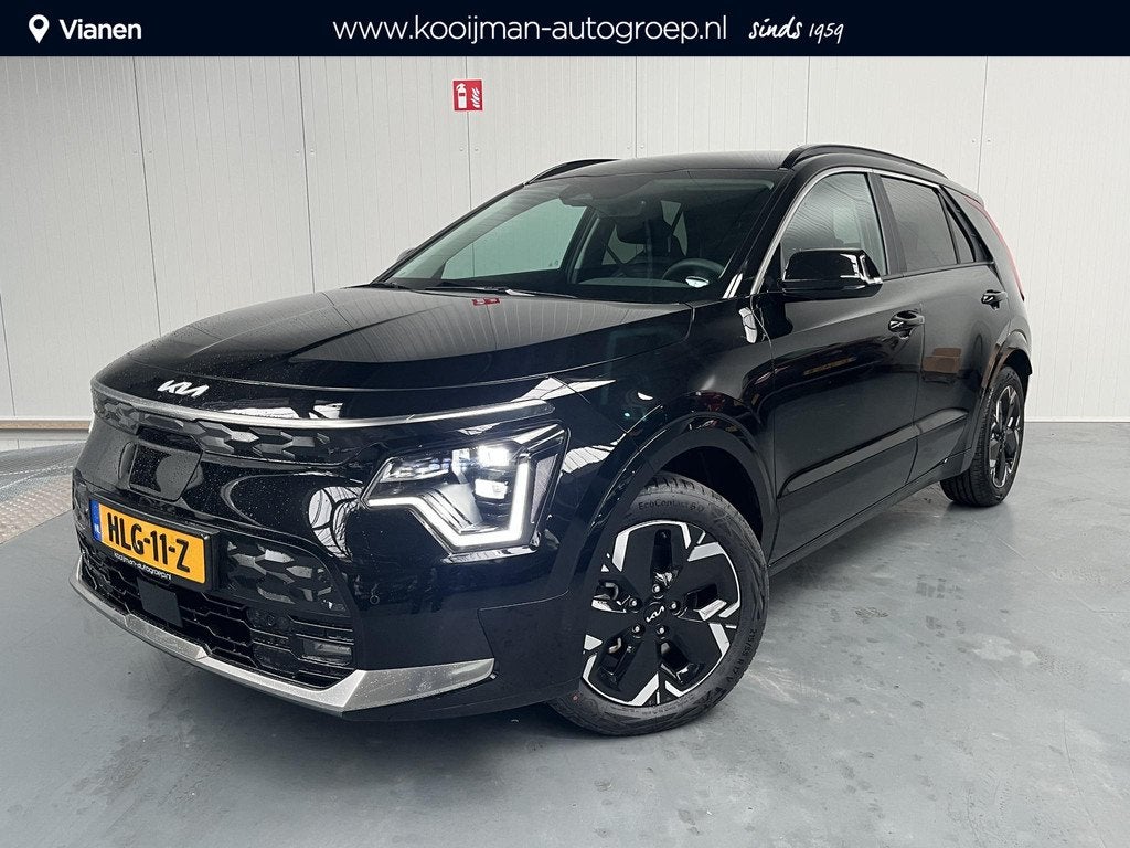 Kia Niro EV Air 64.8 kWh , Adaptieve cruisecontrol, Stoel en, Gebruikt, 750 kg, 1657 kg, Zwart