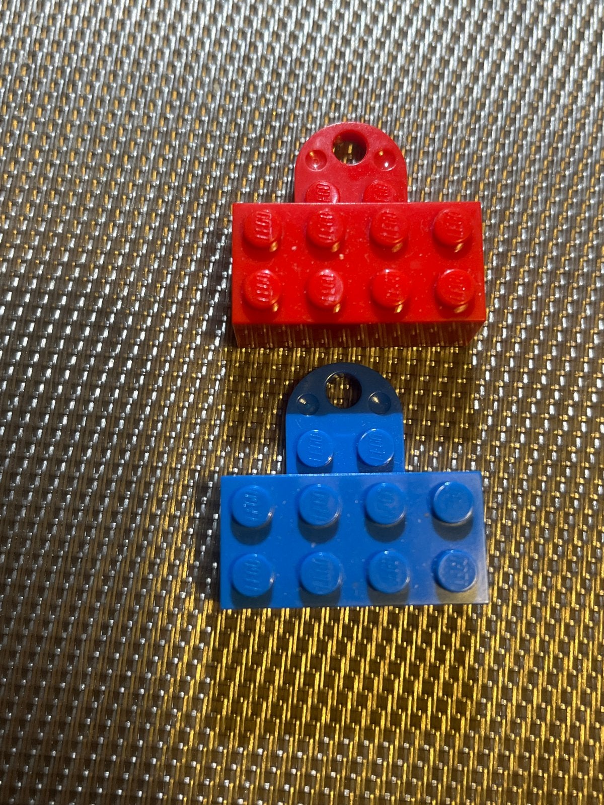 Vintage magnetische LEGO blokjes - rood en blauw, Ophalen of Verzenden, Gebruikt, Losse stenen, Lego