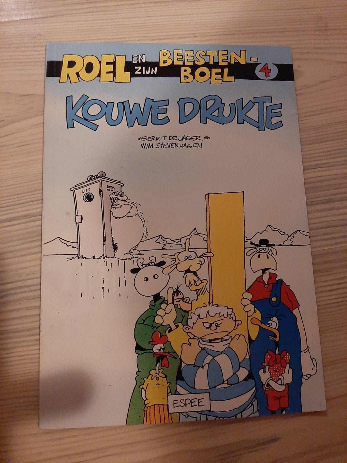 Roel en zijn Beestenboel 4: Kouwe Drukte - Stripboek, Boeken, Eén stripboek, Ophalen of Verzenden, Gelezen, Gerrit de Jager en Wim Stevenhagen