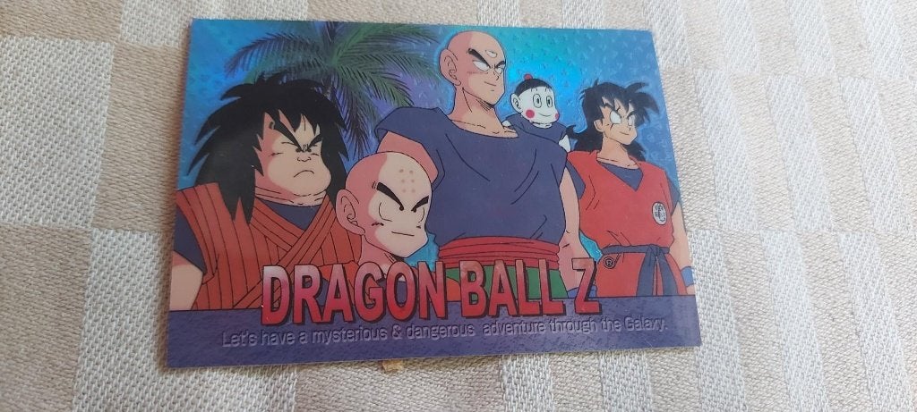 dragonball z kaart reverseholo Krillin Yajirobe Chiaotzu Tie, Ophalen of Verzenden, Zo goed als nieuw
