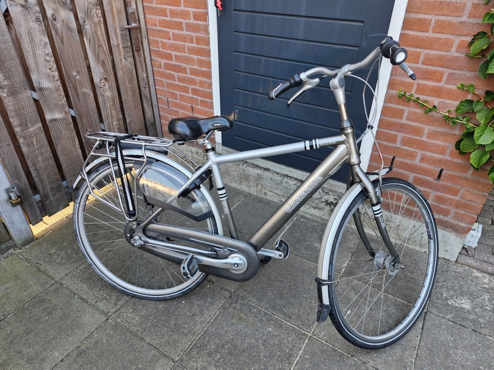 Gazelle Esprit College Herenfiets H=49- Zo goed als nieuw, Ophalen, Velgrem, Versnellingen, 49 tot 53 cm