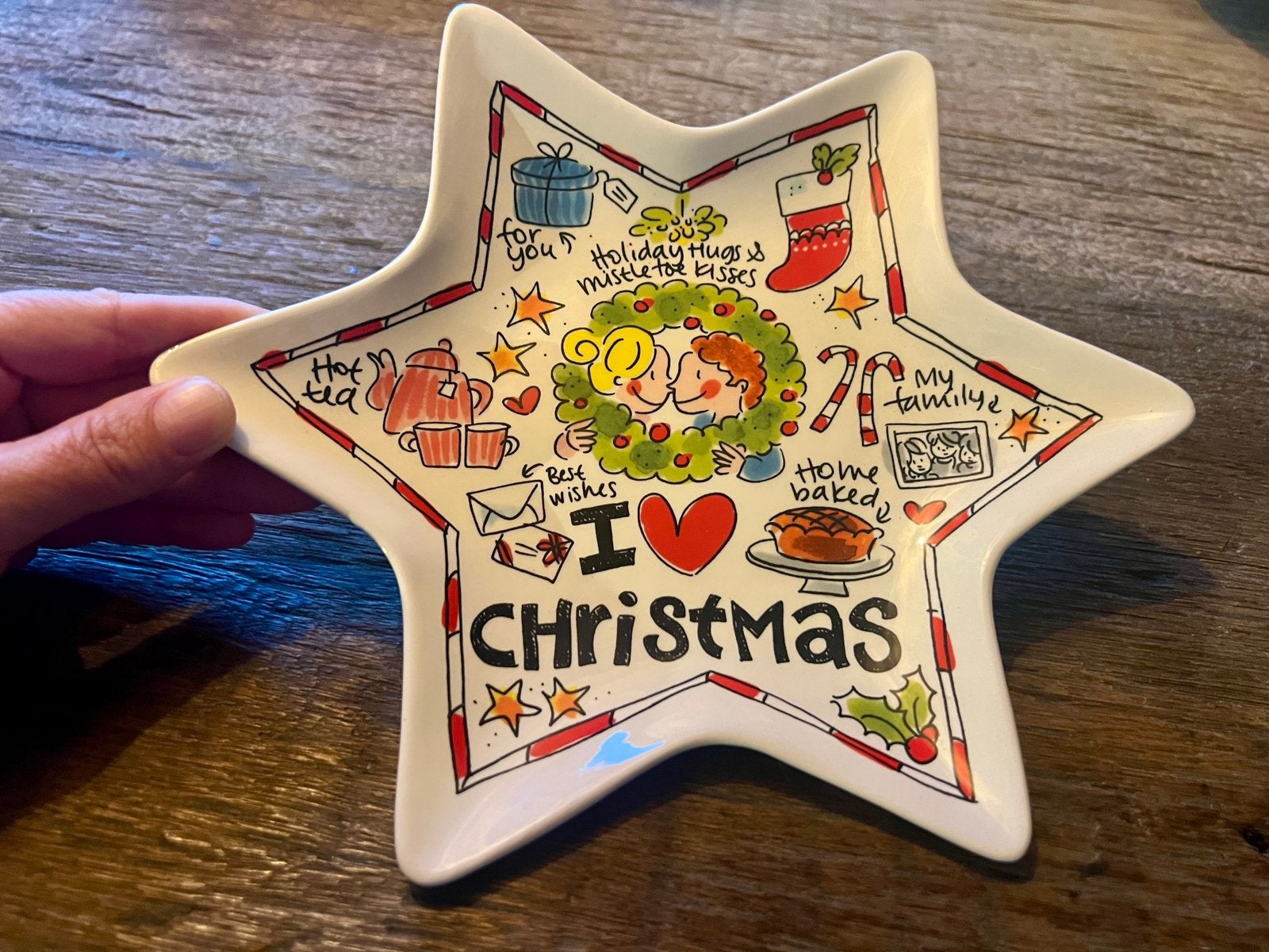 1x schaal Kerstster, Blond Amsterdam, Huis en Inrichting, Ophalen of Verzenden, Aardewerk, Blond Amsterdam, Schaal of Schalen