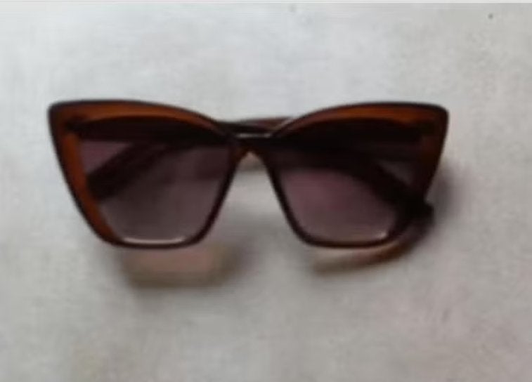 Dames zonnebril bruin vlinder model H&M, Overige merken, Zonnebril, Bruin, Nieuw