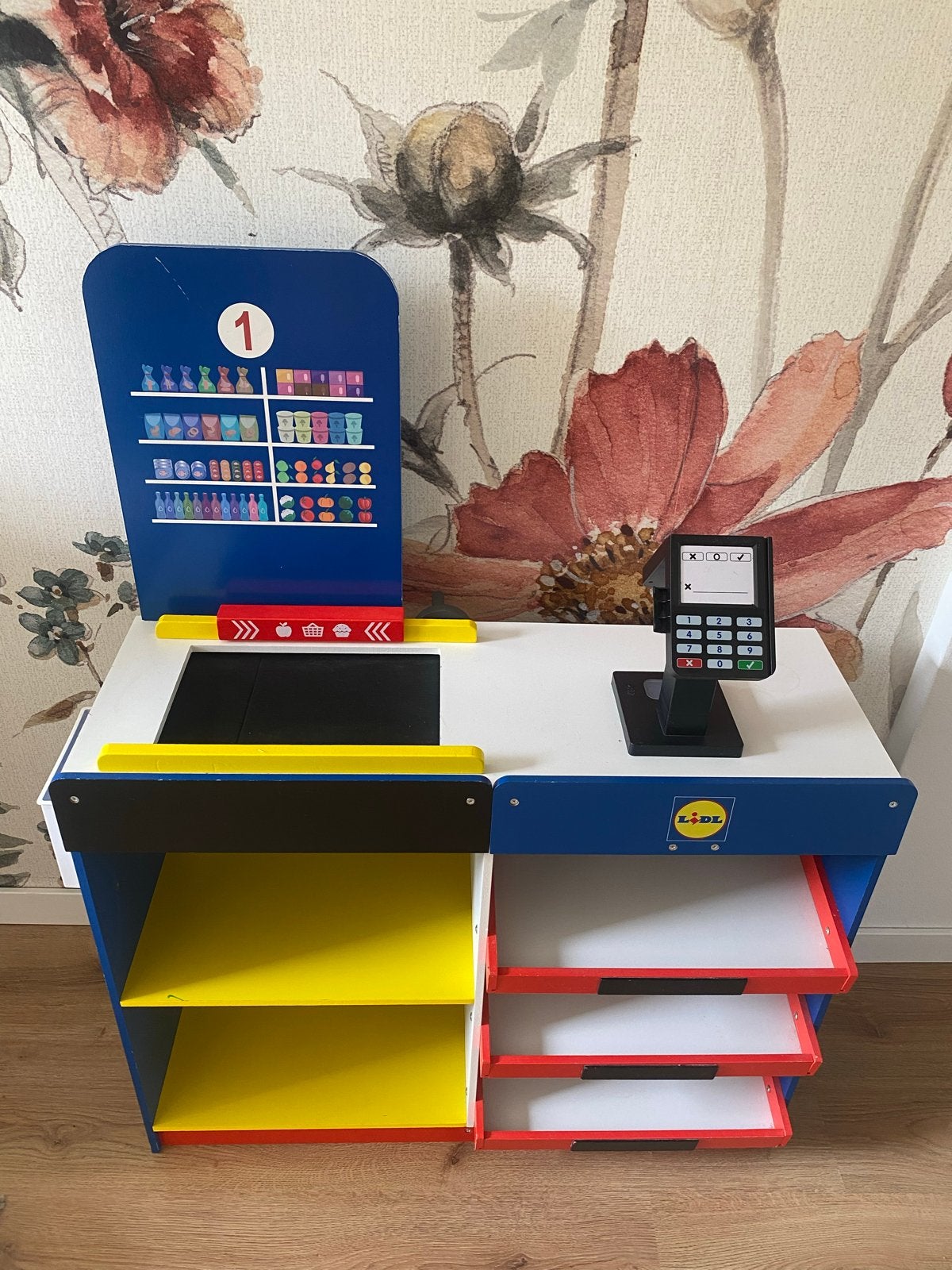 Lidl Speelgoedwinkel met kassa en accessoires, Ophalen, Gebruikt, Jongen of Meisje