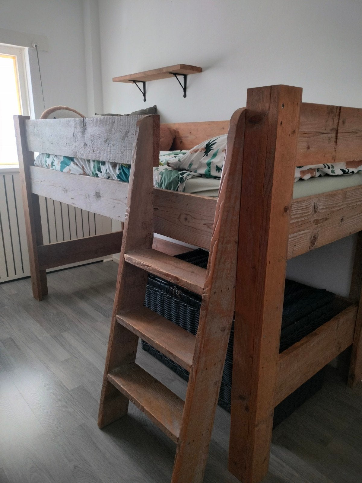 Stevig halfhoogslaper bed met matras 80x200 cm, Ophalen of Verzenden