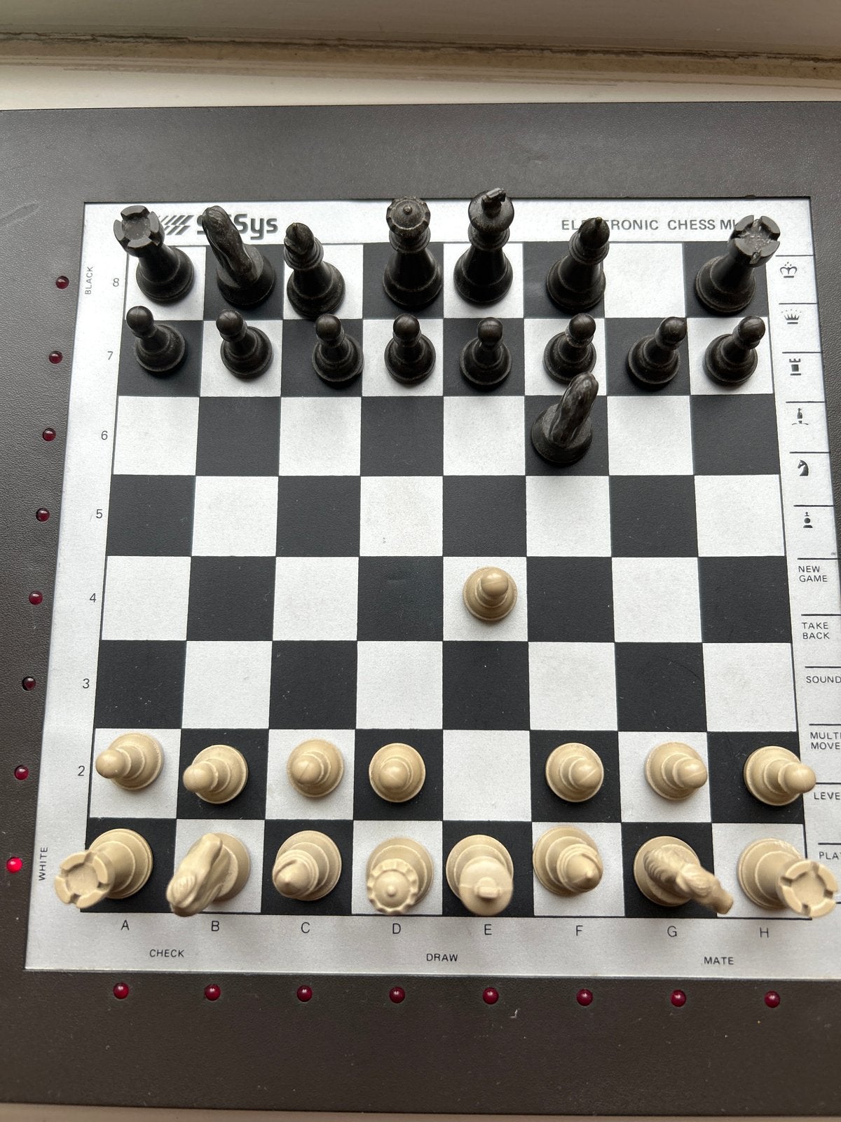 Elektronisch Schaakspel - Saitek Electronic Chess Mk 10, Hobby en Vrije tijd, Ophalen of Verzenden, Gebruikt, Schaken