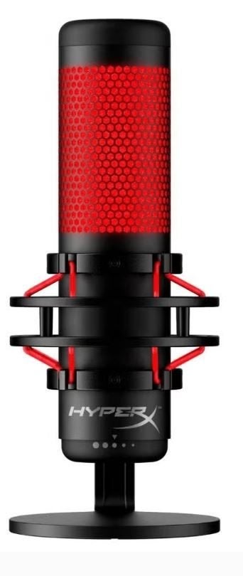 HyperX Quadcast en professionele verstelbare arm # Spotprijs, Ophalen of Verzenden, Zo goed als nieuw, Studiomicrofoon