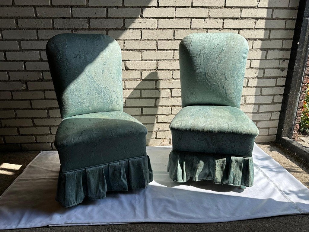Stoeltjes met bekleding, Ophalen, Gebruikt, Overige kleuren, Twee