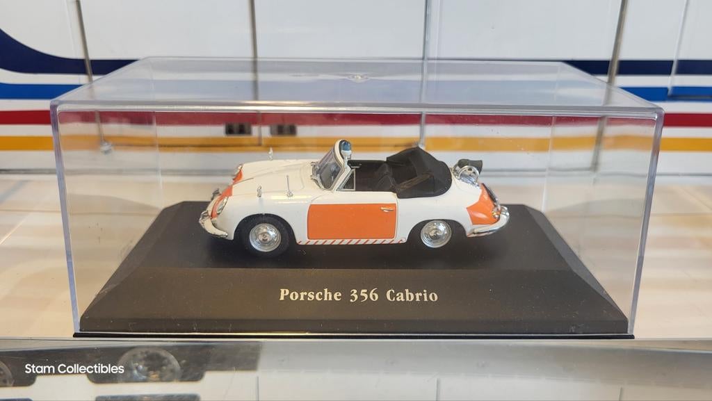 Magazine Models Porsche 911 356 Cabrio Police Rijkspolitie, Overige merken, Auto, Ophalen of Verzenden, Zo goed als nieuw