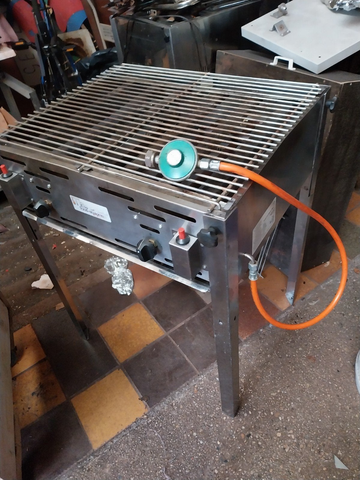 Grill-Master Maxi gasbarbecue 9.2 kW, Tuin en Terras, Ophalen of Verzenden, Gebruikt, Hendi