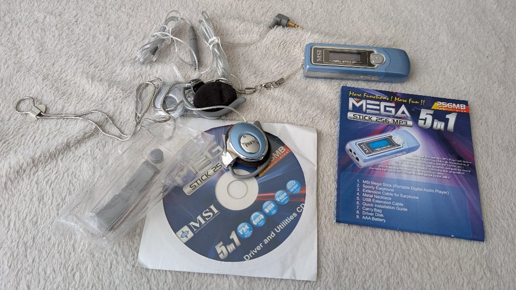 MSI MP3-speler, Gebruikt, Classic, Blauw, Minder dan 2 GB