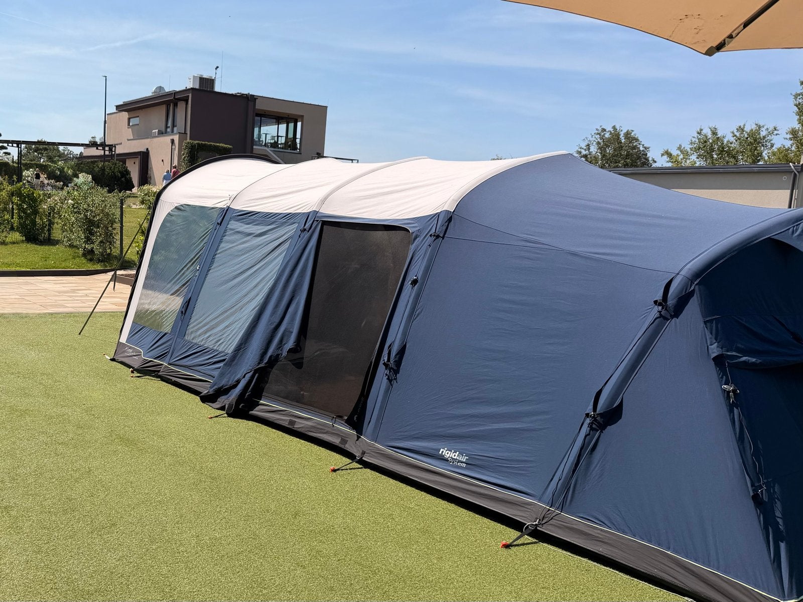 Outwell Hayward Lake 5 ATC - Zeer goede staat, Caravans en Kamperen, Ophalen, Zo goed als nieuw, Tot en met 5