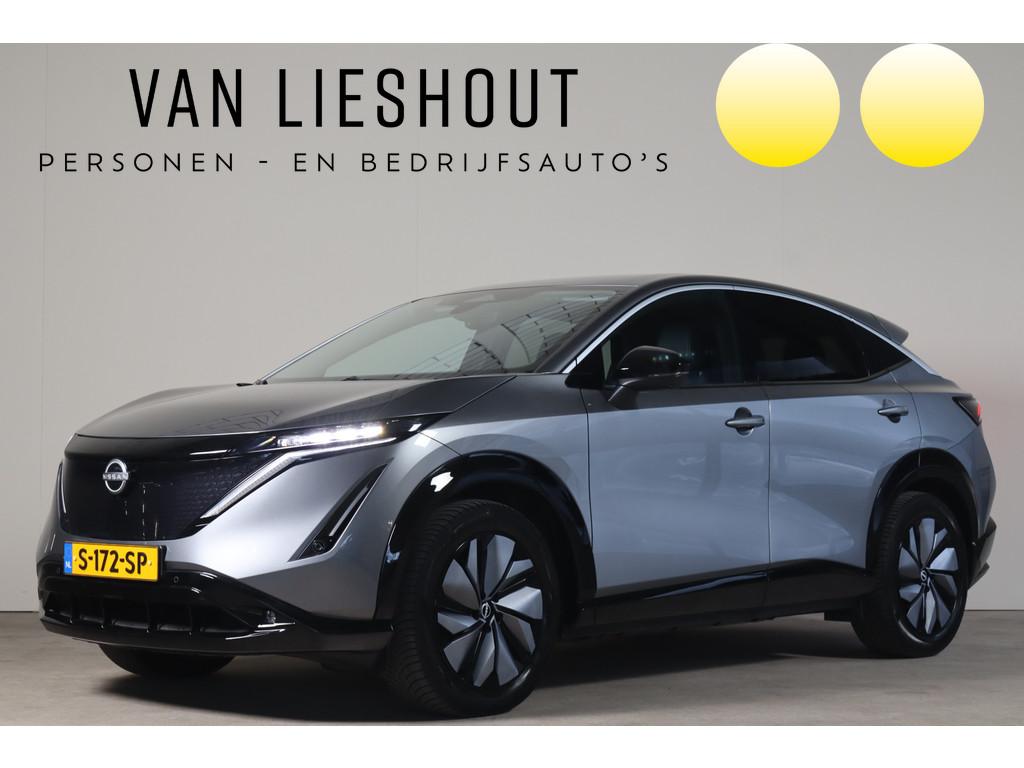 Nissan ARIYA Advantage Edition Plus 66 kWh - NL- Auto! SOH 9, Auto's, Nissan, Gebruikt, 750 kg, 24 min, Leder en Stof