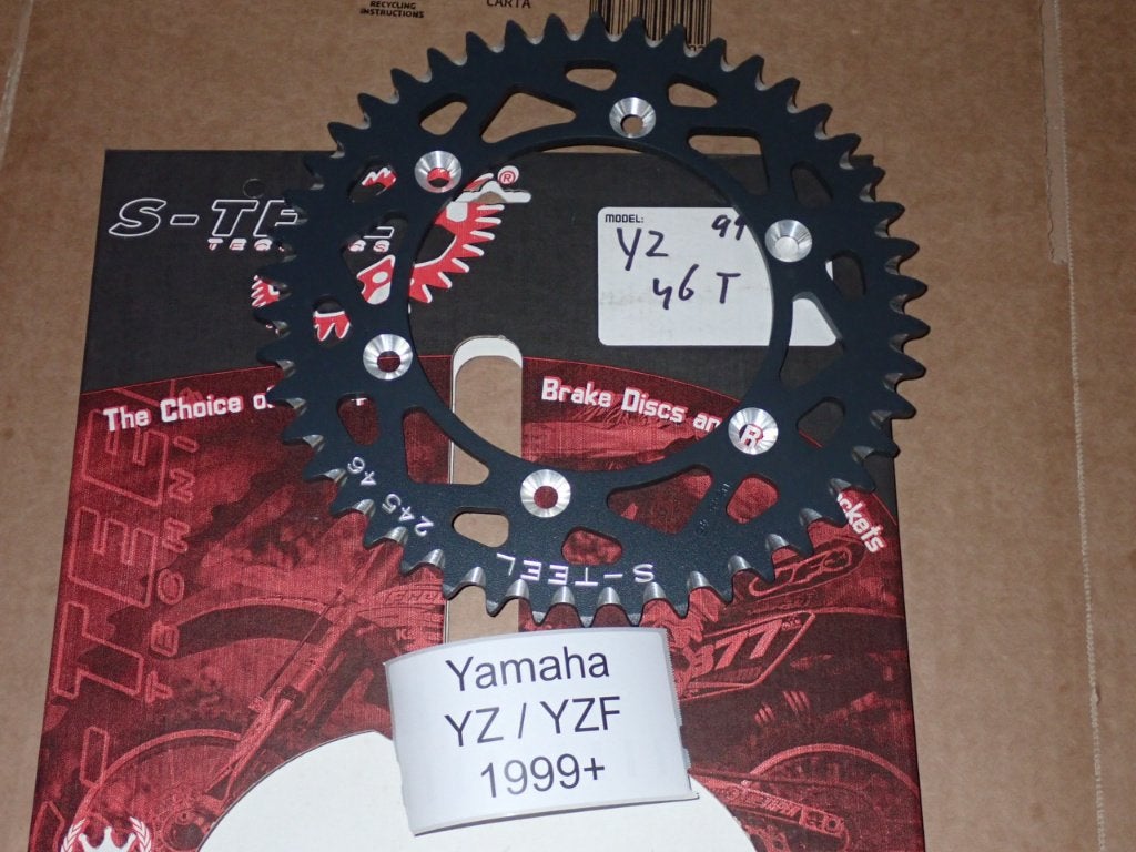 Yamaha YZ YZF 125 250 450 Achter Tandwiel 46T, Verzenden