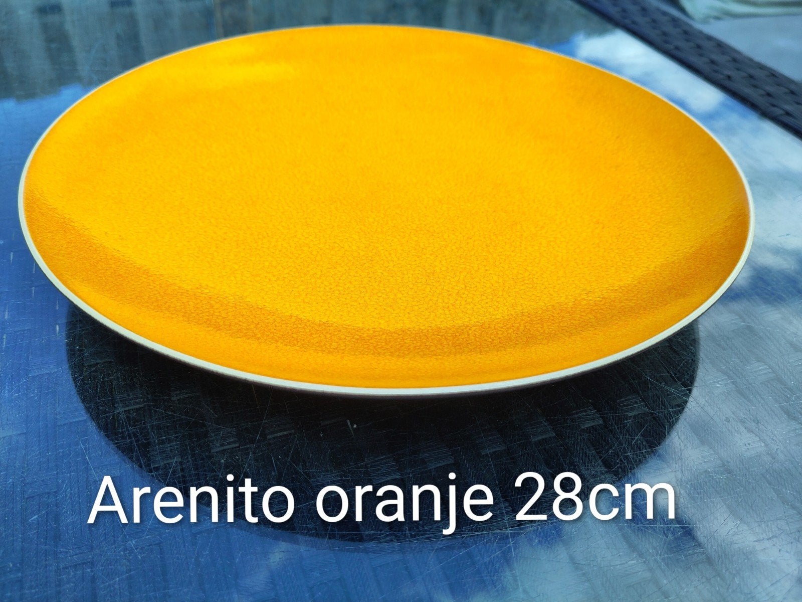Oranje borden 28cm., Ophalen, Overige stijlen, Bord(en)
