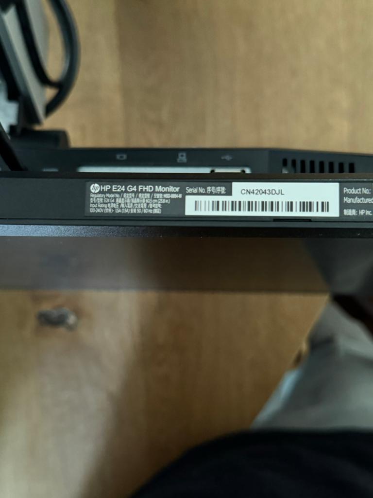 HP E24 G4 FHD Monitor - zeer goede staat, Computers en Software, Monitoren, Ophalen, IPS, In hoogte verstelbaar, Full HD
