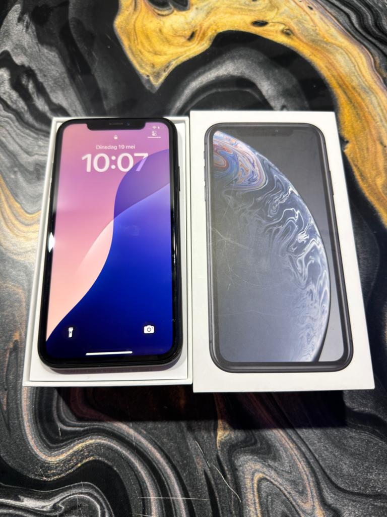 Apple Iphone XR 64GB Zwart met Doos 87%, Ophalen, Zwart, IPhone XR, Zo goed als nieuw