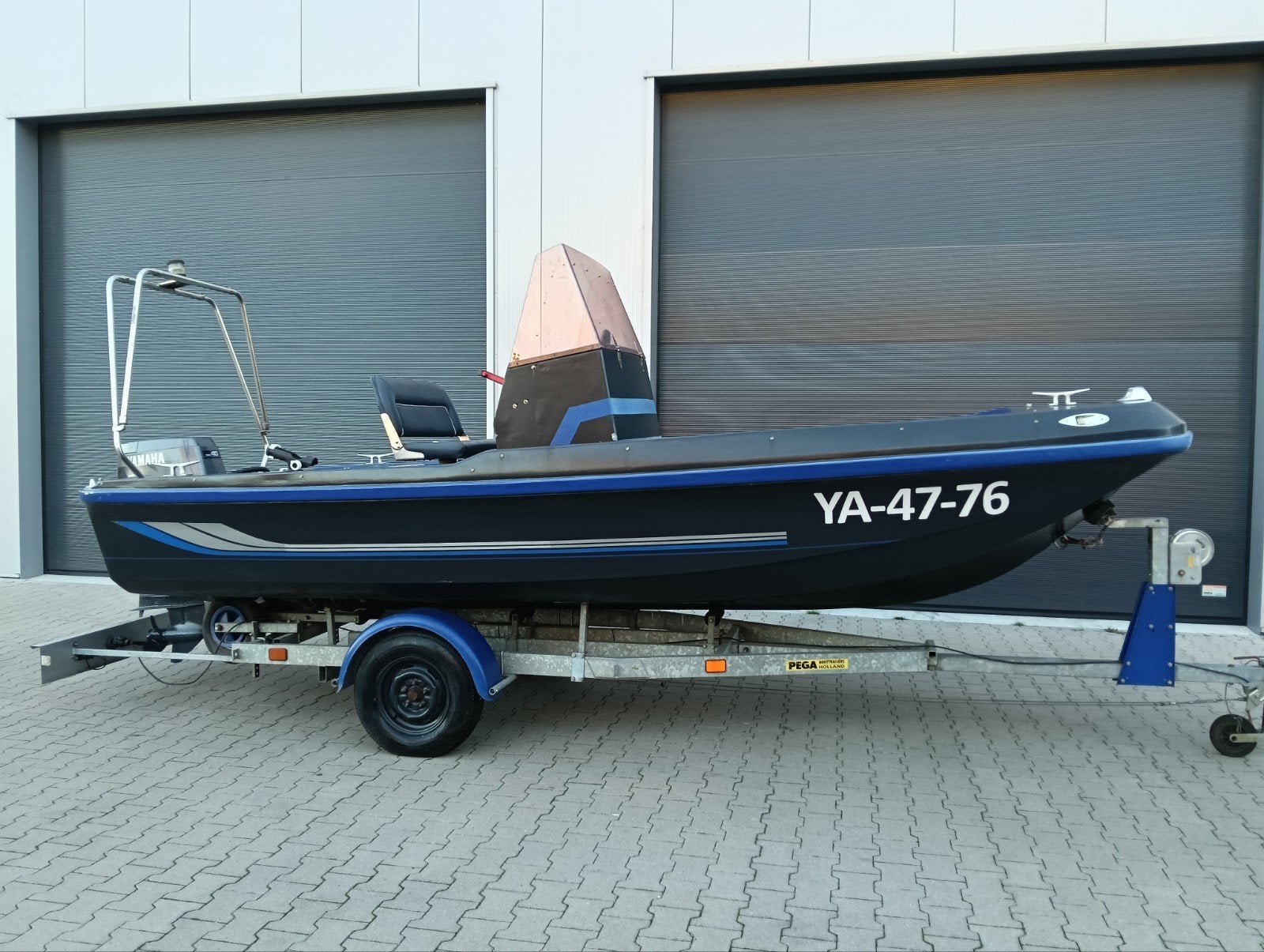 Dory Dell 17 sport Console Visboot, 40 pk, trailer ZIE FOTO!, Ophalen, Overige merken, Gebruikt, 5 m