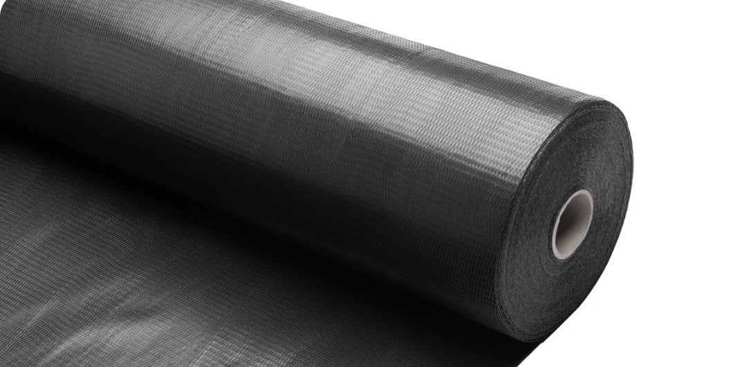 Grijs plastic folie 4x15m (60m²) - Nieuw, Ophalen of Verzenden, Nieuw, 15 m² of meer, Folie