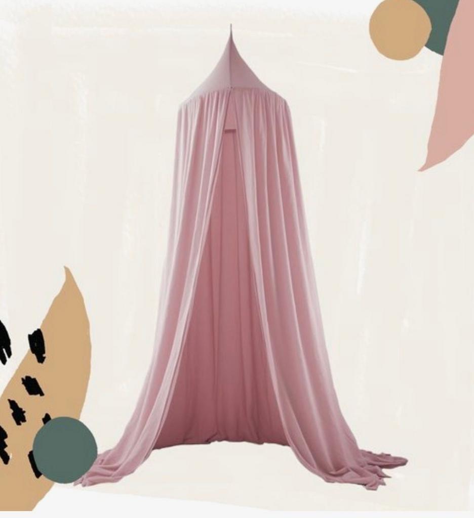 Roze Bedhemel/Klamboe van 100% Katoen - 245 cm, Kinderen en Baby's, Kinderkamer | Inrichting en Decoratie, Ophalen of Verzenden