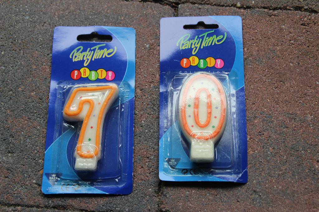 cijfer kaarjes 7 en 0, Ophalen of Verzenden, Nieuw, Feestartikel, Overige