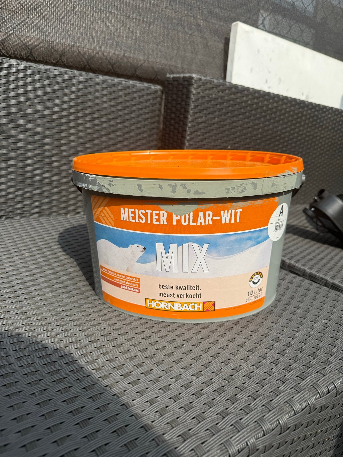HORNBACH Meister Polar-Wit Flexa Colors Basis A (10L), Ophalen, Gebruikt, 5 tot 10 liter, Verf