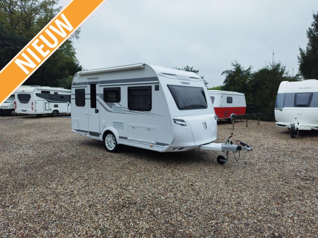 Tabbert Da Vinci 390 QD Nieuw Luifel ATC € 7000 kor, Caravans en Kamperen, Tabbert, Bedrijf, Treinzit, Tot en met 4