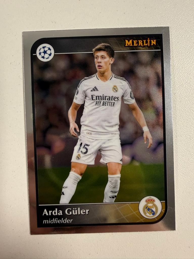 40 Arda Guler Merlin 2024-25, Ophalen of Verzenden, Nieuw, Buitenlandse clubs, Poster, Plaatje of Sticker