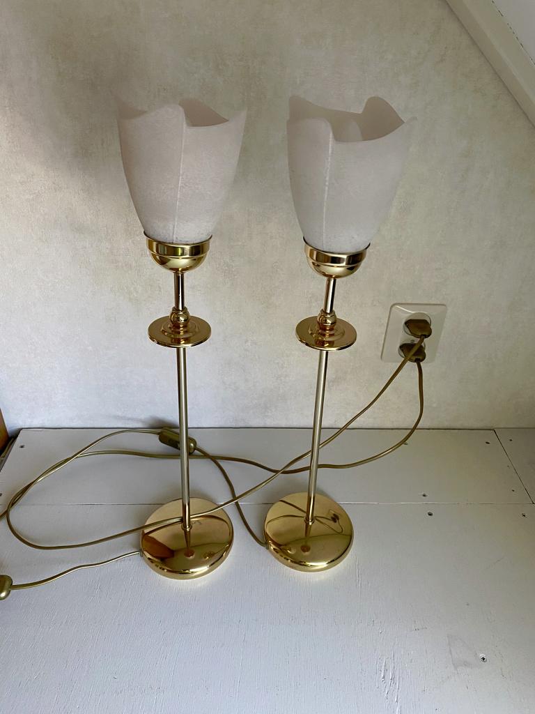 Nachtkast, Dressoir Tulp Lampjes - 2 Stuks van Tran-Cris, Huis en Inrichting, Lampen | Tafellampen, Ophalen of Verzenden, Zo goed als nieuw