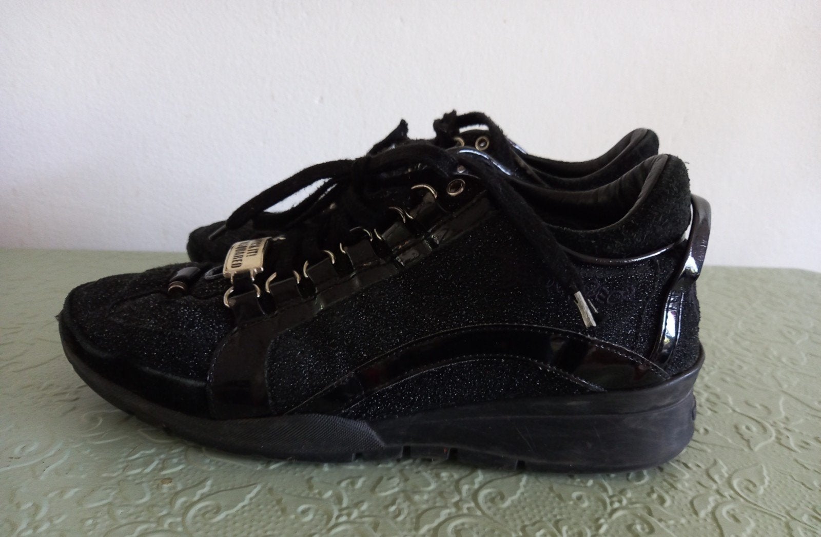 Dsquared2 Zwarte Sneakers - Maat 38, Zwart, Ophalen of Verzenden, Sneakers of Gympen, Dsquared2