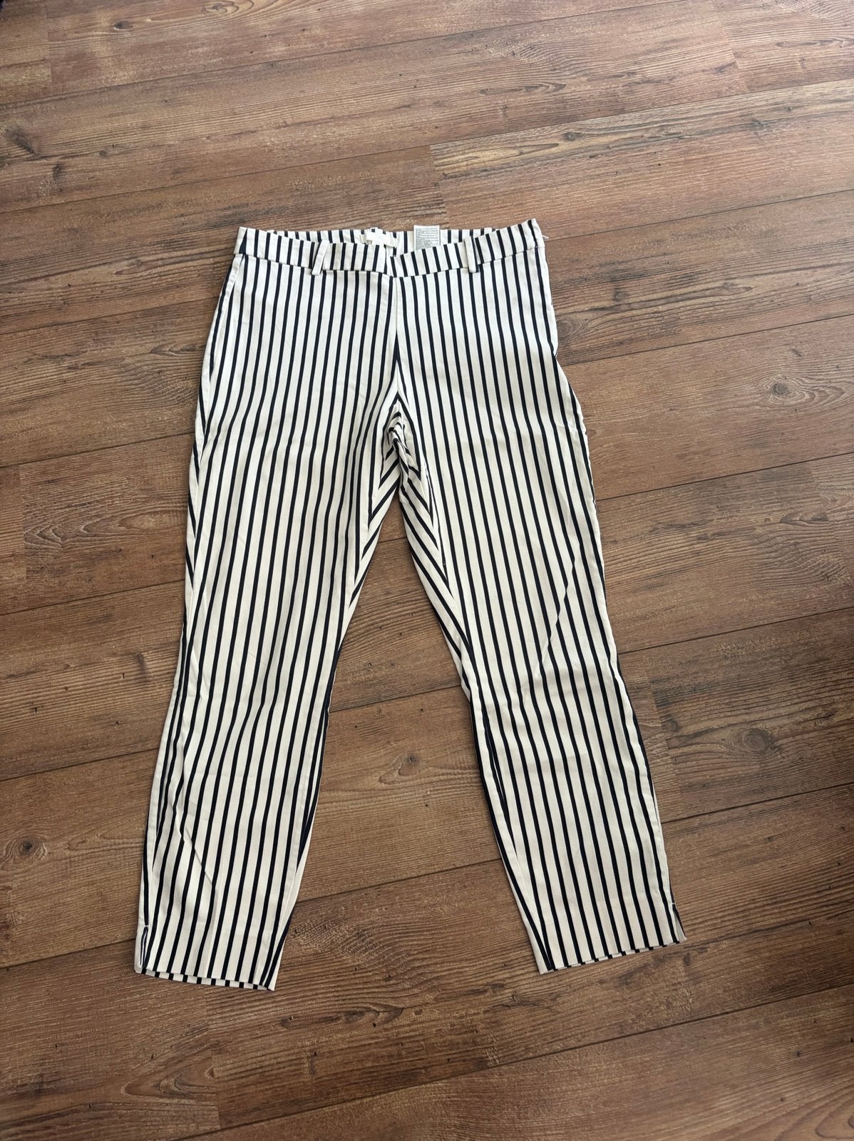 Gestreepte broek blauw/wit - H&M, Blauw, Maat 42/44 (L), Ophalen of Verzenden, Zo goed als nieuw