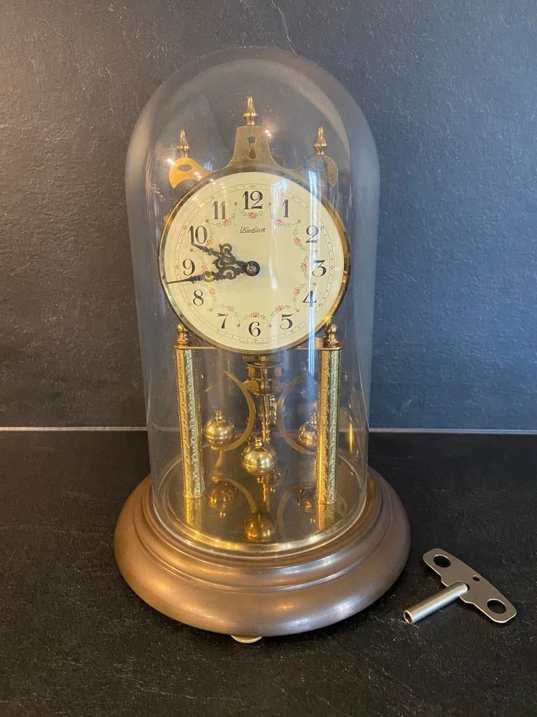 Vintage stolpklok / pendule Kurfürst / S. Haller Simonswald, Ophalen of Verzenden