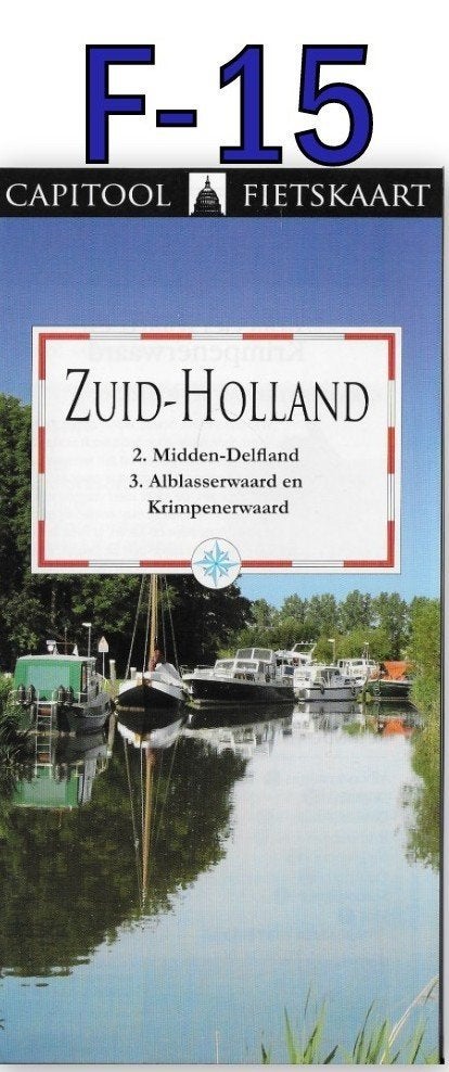 F15 Fietskaart Zuid - holland, Boeken, Atlassen en Landkaarten, Ophalen of Verzenden, 1800 tot 2000, Nederland, Landkaart
