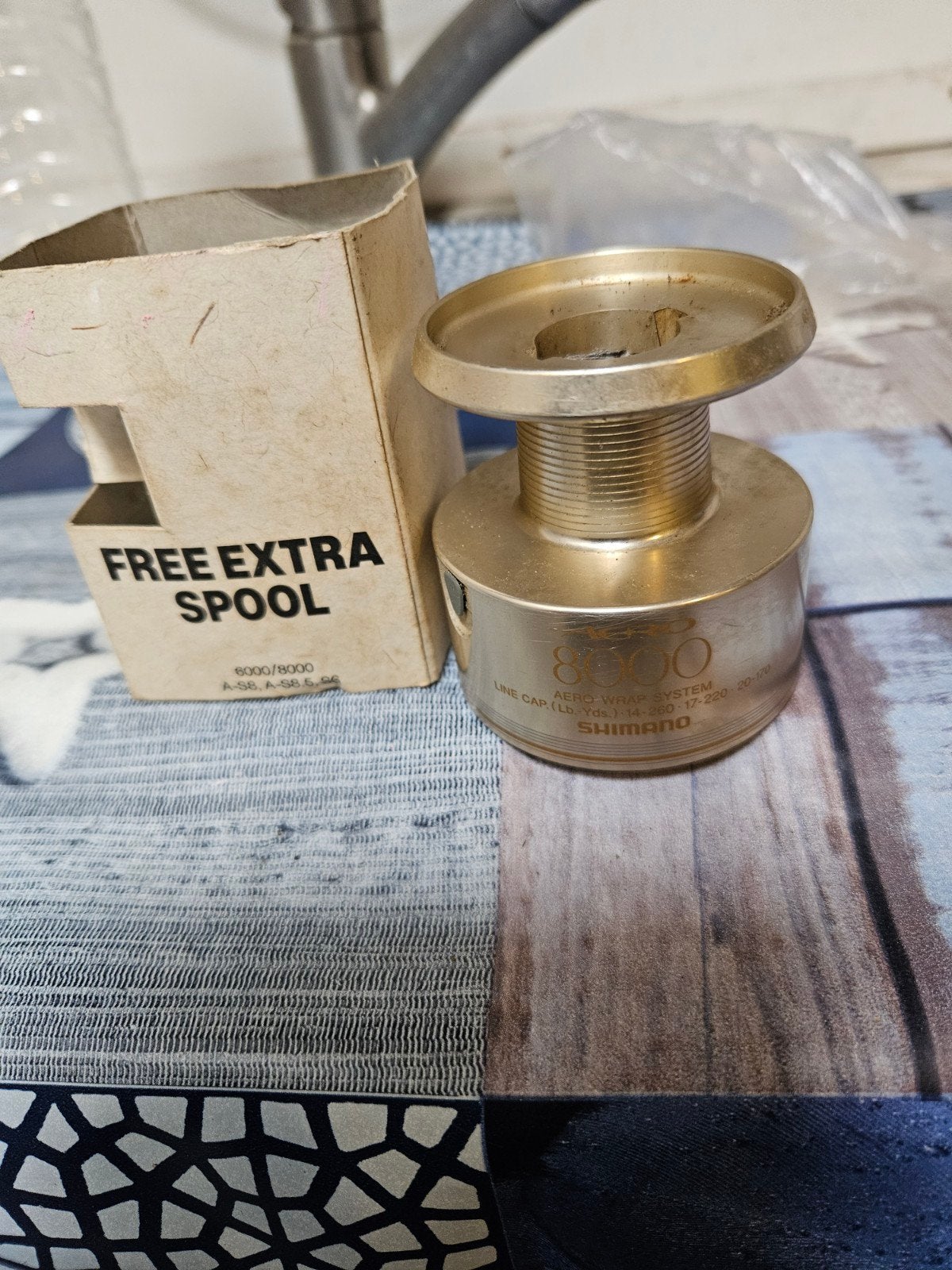 Shimano 6000/8000 reserve spoel, Ophalen of Verzenden, Zo goed als nieuw, Molen