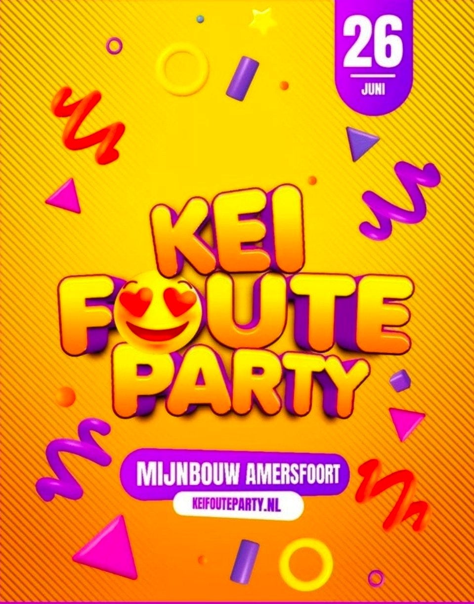 Qmusic Kei foute party 26 juni