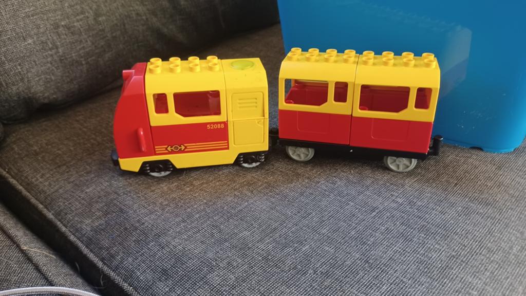 Lego Duplo Trein met Treinbaan en Accessoires, Compleet, Gebruikt, Ophalen of Verzenden, Duplo