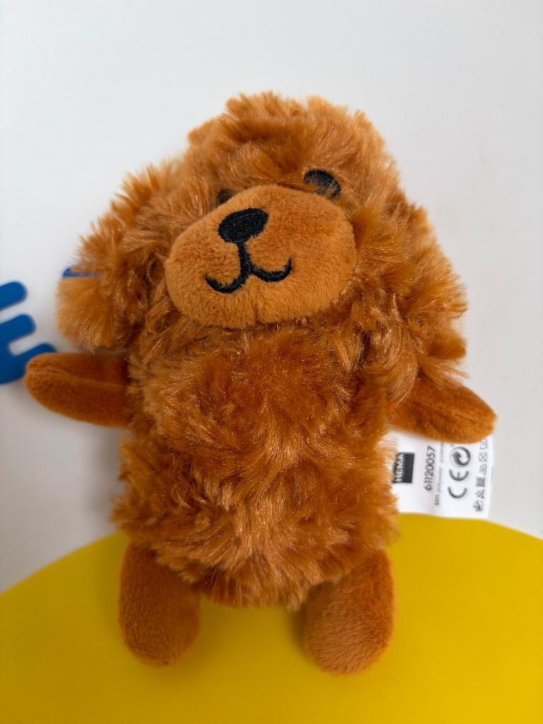 K1309 hema hond hondje bruin, Ophalen of Verzenden, Zo goed als nieuw, Overige typen