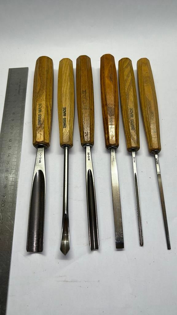 6 pfeil gutsen ( swiss made guts beitels ), Ophalen of Verzenden
