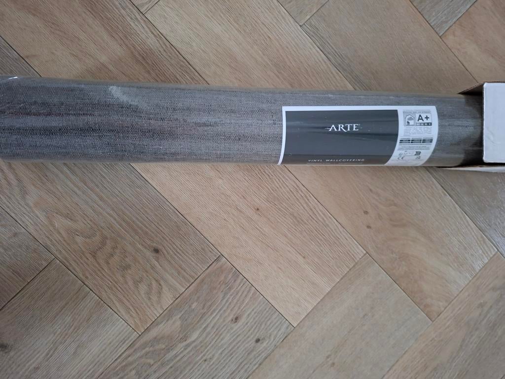 Arte Behang NIEUW 1 rol Lino Lignes grijs, Ophalen, Minder dan 10 m², Grijs, Arte Behang NIEUW lino lignes grijs