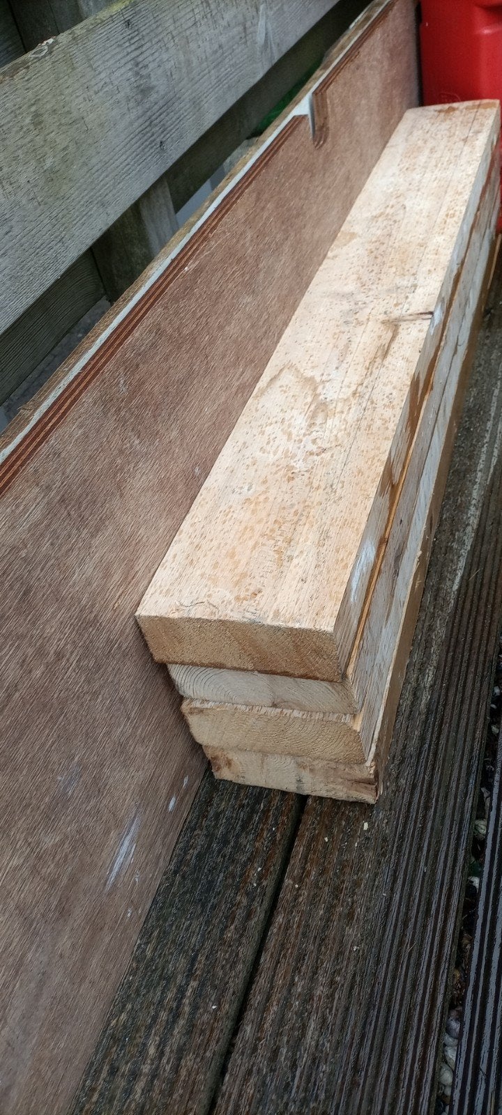 4 balken 5,5x15   118cm lang, Ophalen of Verzenden, Balk, Vuren, 50 mm of meer