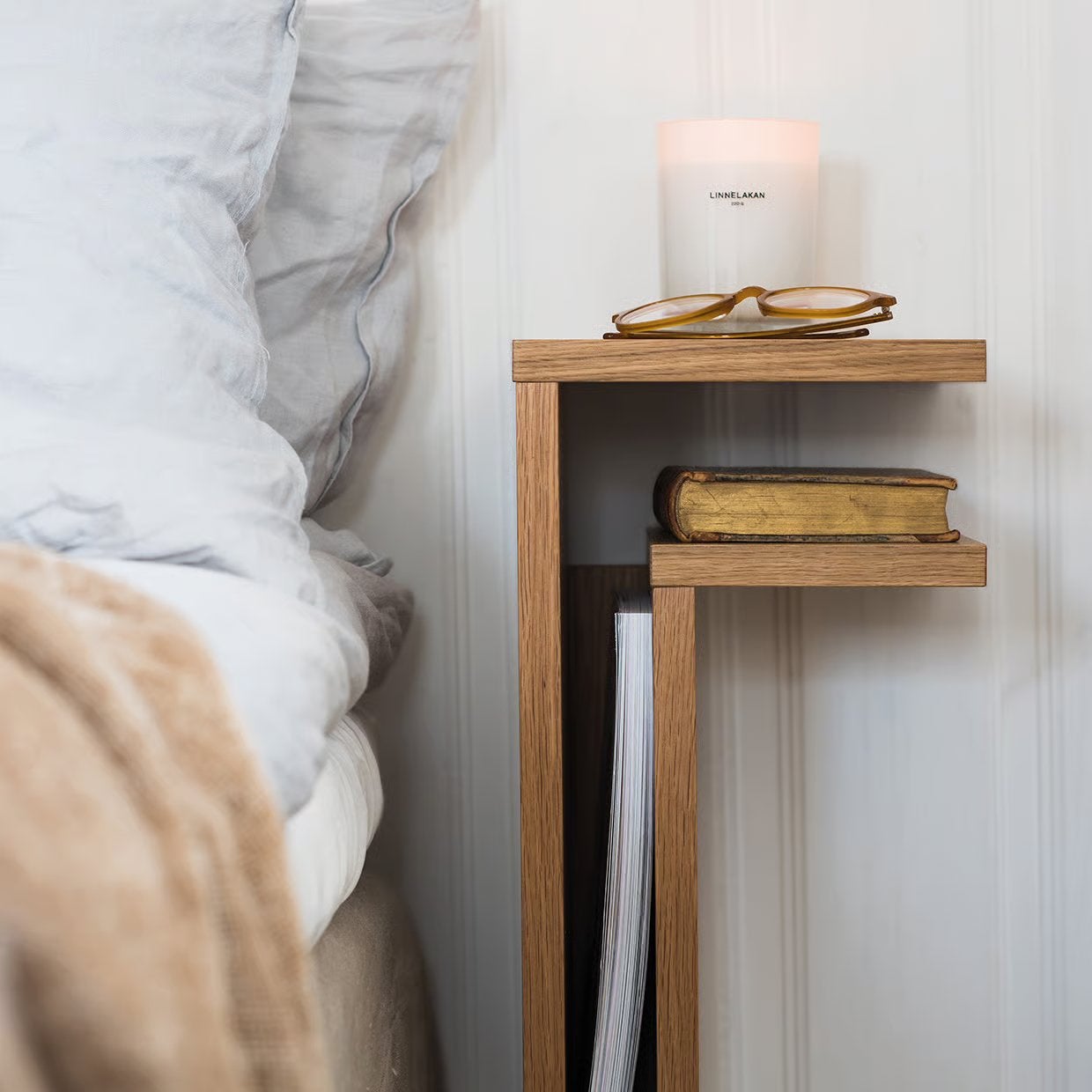 Design houten f-shelf wandplank Maze, Ophalen, Zo goed als nieuw