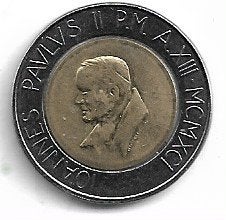 Vatican City 500 Lire 1991, Ophalen of Verzenden, Italië