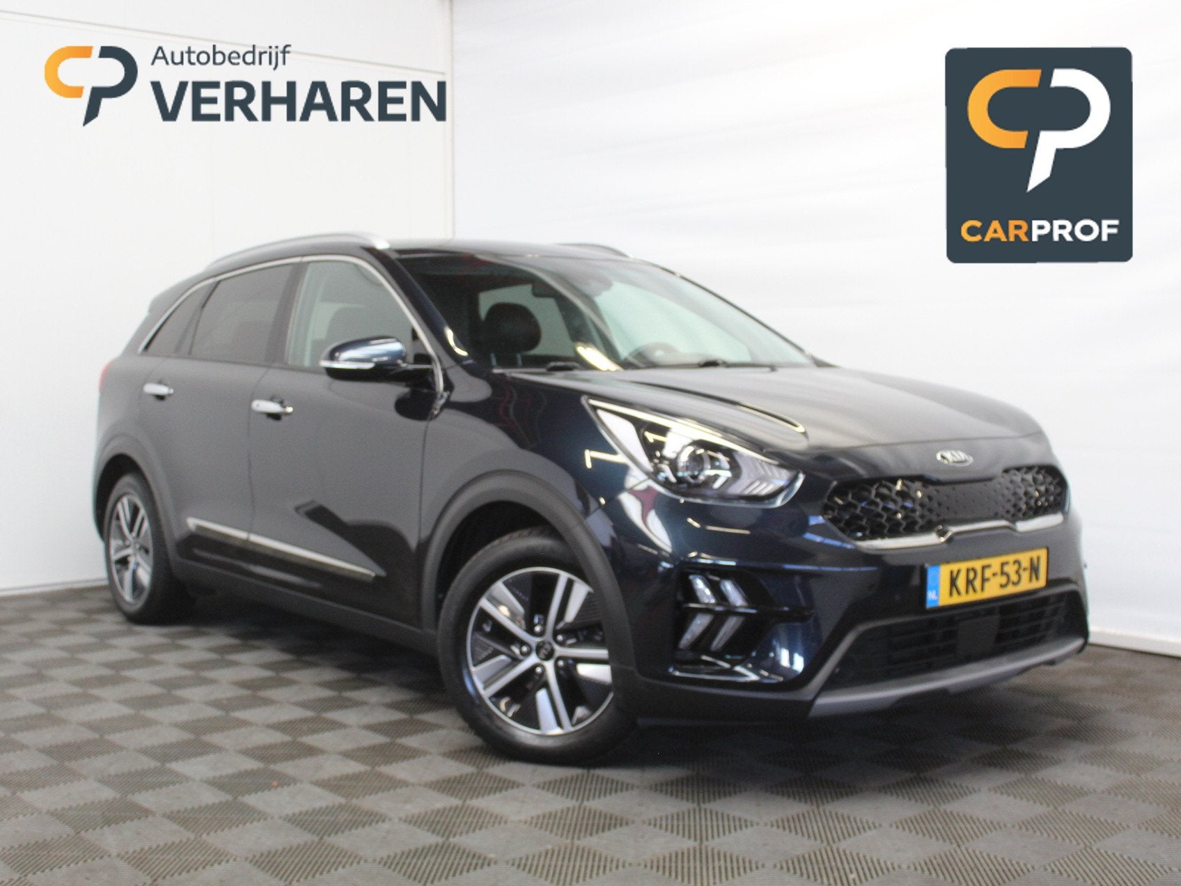 Kia Niro 1.6 GDi PHEV DynamicLine CARPLAY | CAMERA | CLIMATE, Gebruikt, Blauw, Leder en Stof, Plug-in hybride