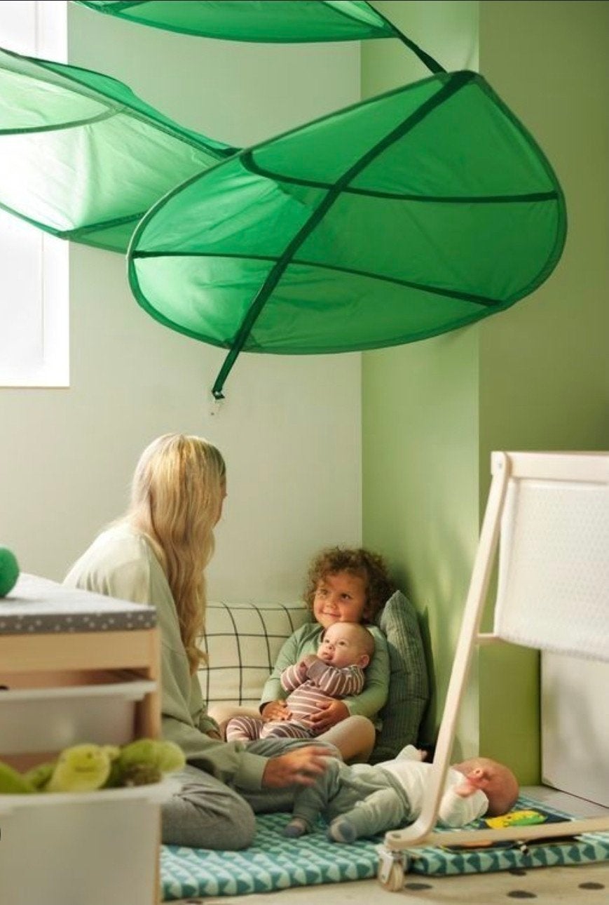 Löva bedhemel blad groen, Ophalen, Groen, Zo goed als nieuw, Wanddecoratie