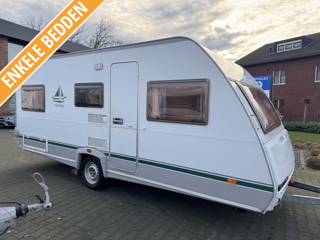 Eifelland Holiday 500 TL / aparte bedden / voortent / mover, Caravans en Kamperen, Caravans, Rondzit, Bedrijf, Schokbreker, Eifelland