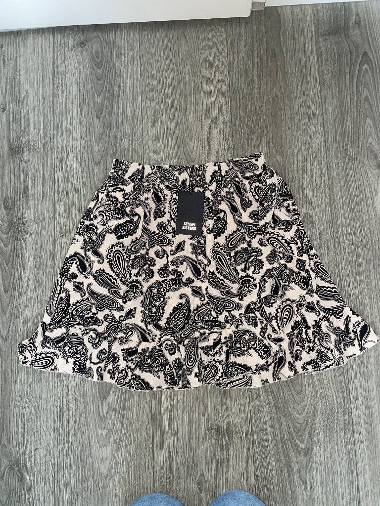 Seven sisters dames beige boho paisley print rok mt M, Kleding | Dames, Rokken, Maat 38/40 (M), Seven Sisters, Beige, Ophalen of Verzenden