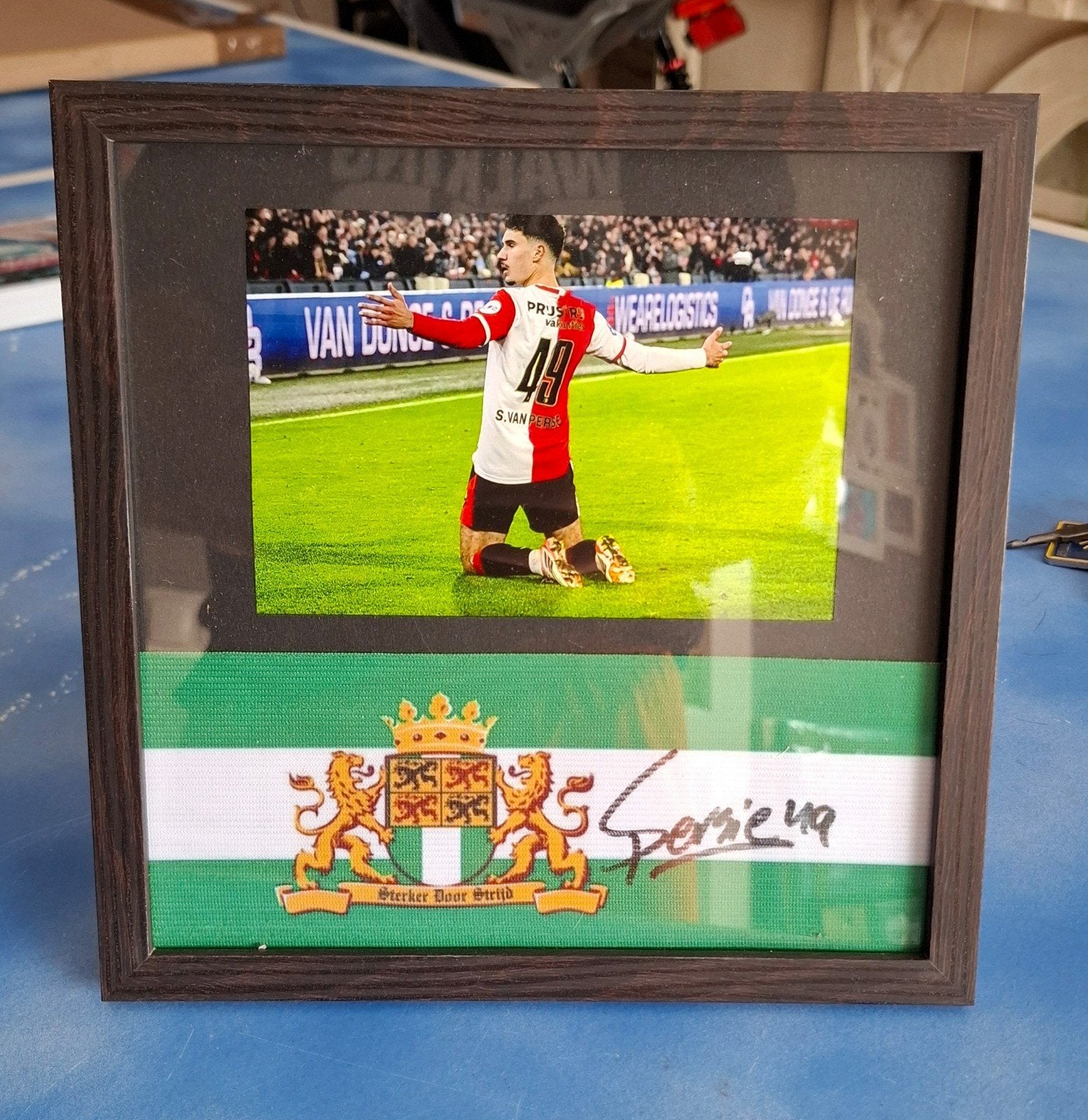 feyenoord R'dam aanvoerdersband Shaqueel, Verzamelen, Sportartikelen en Voetbal, Ophalen of Verzenden, Feyenoord